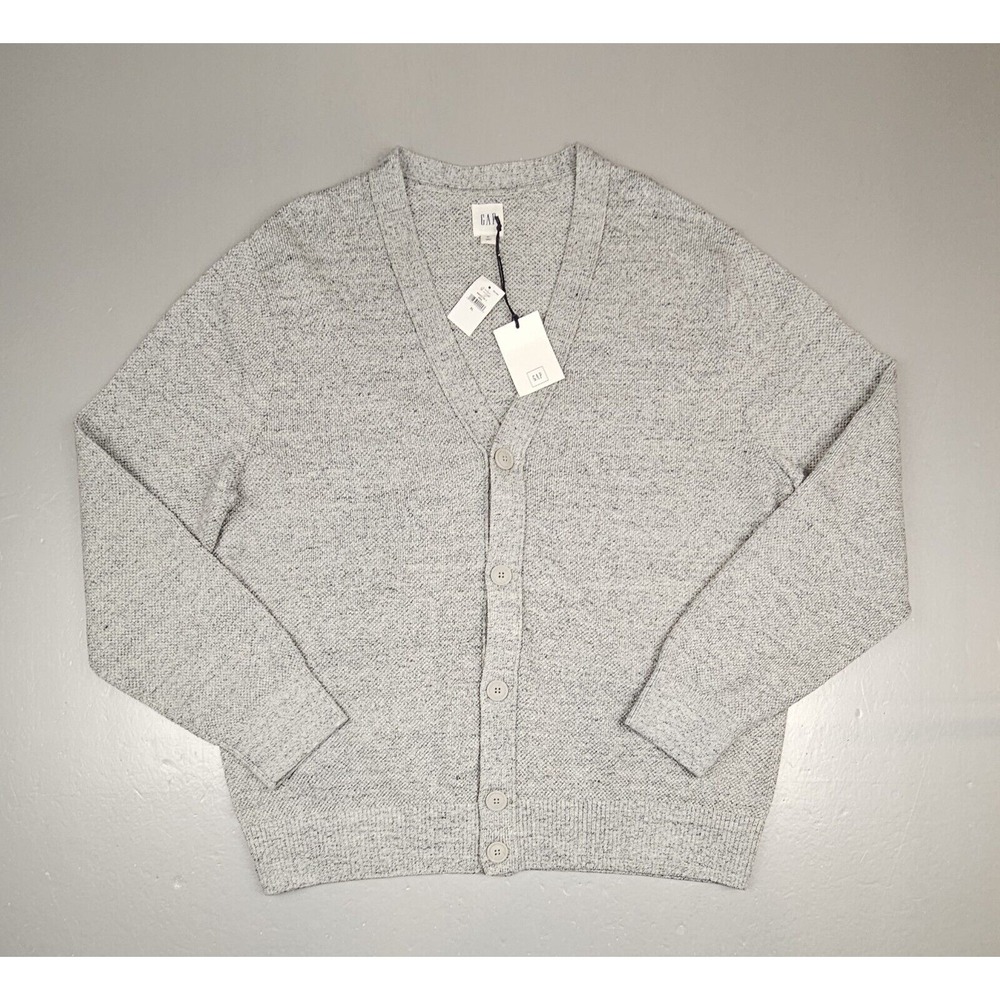 Gap For Good Cardigan‎ Mens XL. Long Sleeve V-Neck Button Front Gray Sweater.